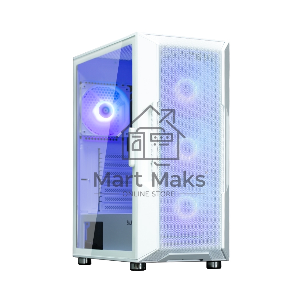 Компьютерный корпус ZALMAN I3 NEO ARGB WHITE, ATX, WHITE, FRONT MESH, WINDOW, 2x3.5