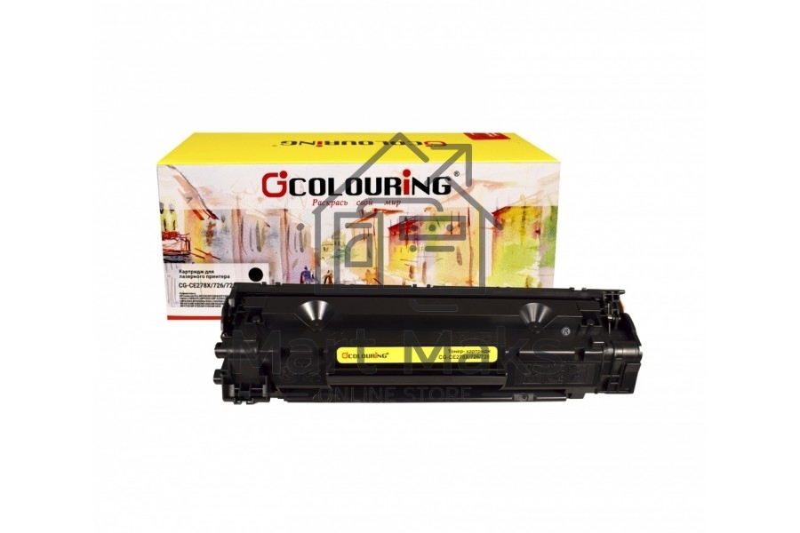 Картридж лазерный Colouring CG-CE278X/726/728 черный (2500 стр) для принтеров HP LJ Pro P1560/P1566/P1600/P1606dn/M1536 Canon i-Sensys MF4410/4420/4430/4450/4550d/4570d/4580dn/4870dn/D520/LBP-6200D