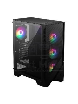 Компьютерный корпус MSI MAG FORGE 120A Mid-Tower, ATX, 2xUSB 3.2, Audio I/O, 6x120мм autoRGb Fan PWM RGb PWM Control Board, Tempered Glass Window
