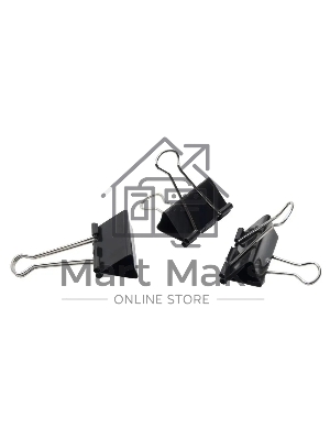 Зажимы Silwerhof 510017 сталь 41мм черный (упаковка: 12шт) картонная коробка