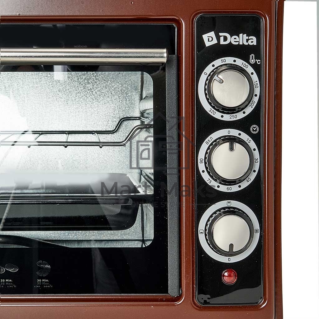 Мини-печь DELTA D-0123 КОРИЧНЕВАЯ