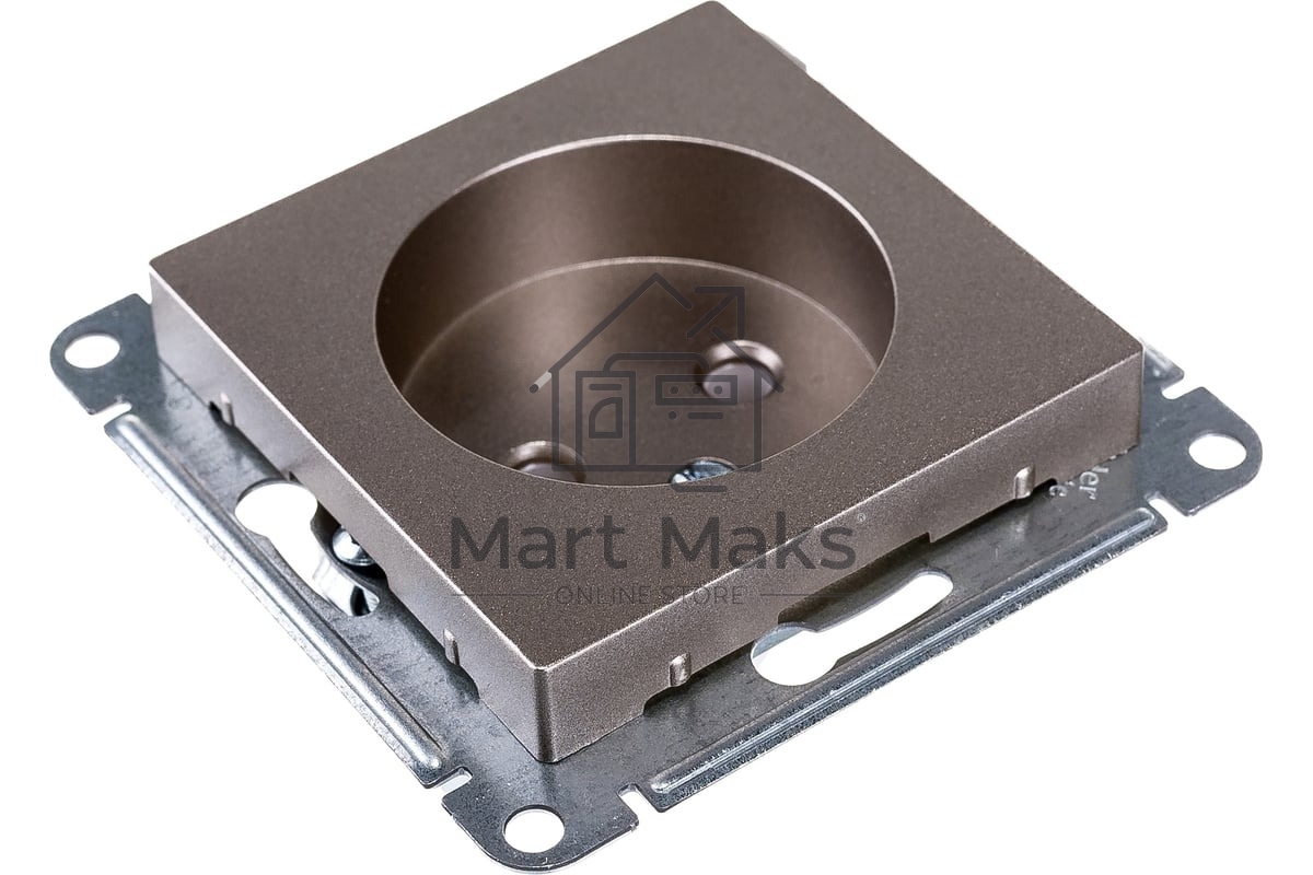 Механизм розетки 1-м СП AtlasDesign без заземл. 16А шампань SchE ATN000541