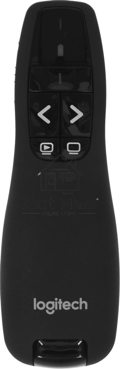 Презентер беспроводной Logitech R400 черный, радиоканал, USB, кнопки - 5