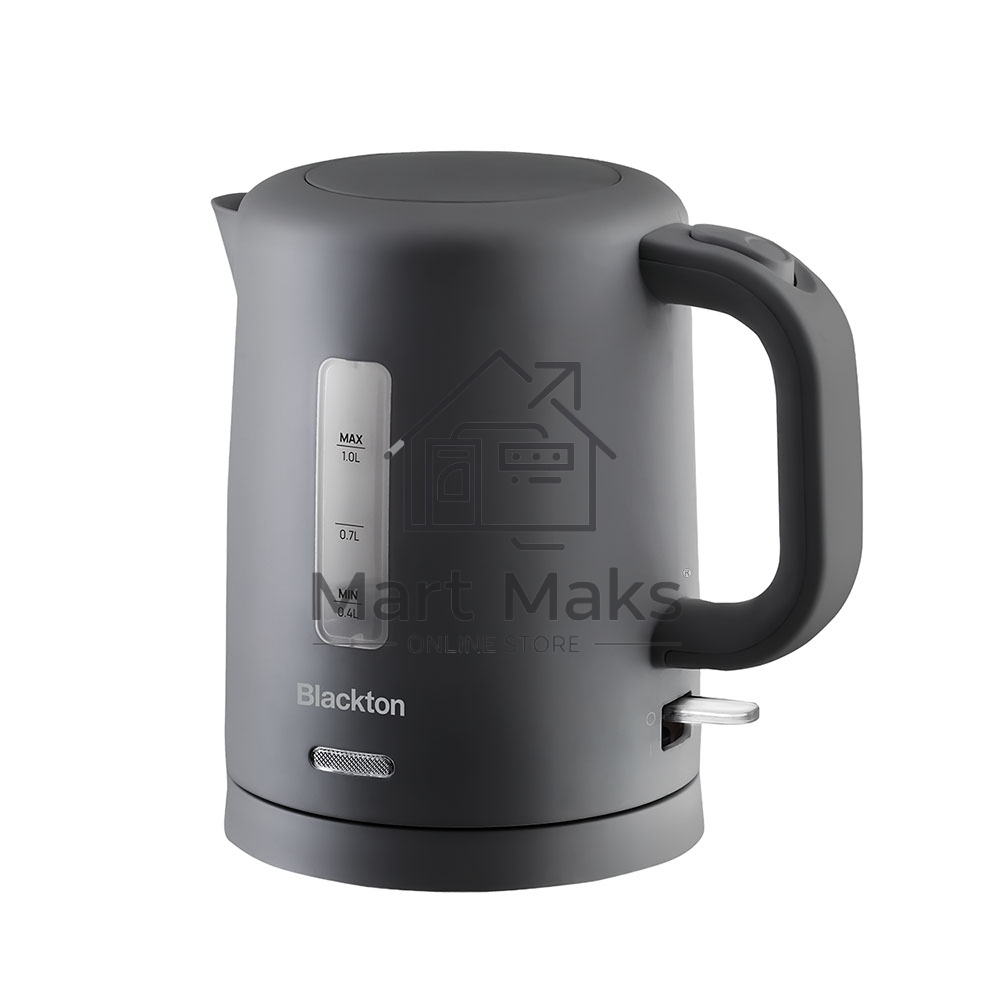 Электрочайник Blackton Bt KT031P черный, 1.0 л, 1100 Вт, скрытый нагревательный элемент