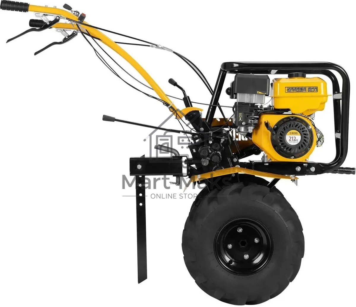 Мотоблок DPT-670S-PRO, 7 л.с., ремен.сцеп, фрез 3х4, ШОМ, передачи 6В/2Н Denzel