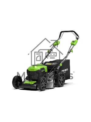 Газонокосилка аккумуляторная GreenWorks GD40LM46SP 40В, 46см, самоходная (c аккумуляторной батареей 4АЧ и зарядным устройством) (2506807UB)