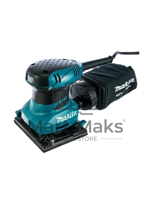 Шлифовальные машины Makita BO4555 ВШМ, 200Вт,114х102мм,14000об\м,ампл-1.5мм,1.1кг,кор,п\сборник,зажим\липучка