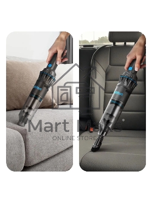 Пылесос ручной Kitfort КТ-5538 120Вт серый/голубой