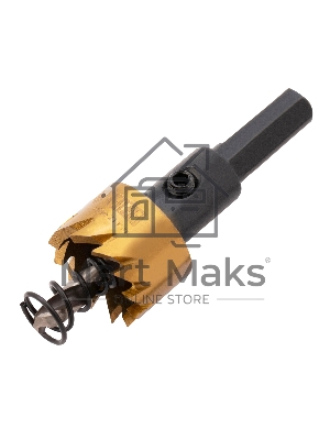 Коронка по металлу Denzel HSS, 21 мм, нитридтитановое покрытие