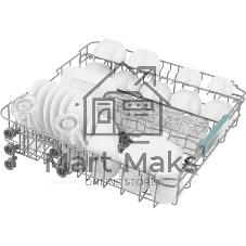 Встраиваемая посудомоечная машина Weissgauff BDW 6135 D Inverter AutoOpen Timer Floor, серебристый, 59.8 см, 14 компл., 49 дБ, класс А+++