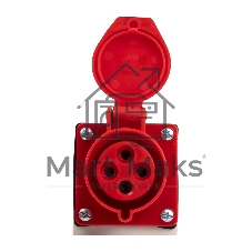 Розетка стационарная для наружной установки PPC 114 3Р+РЕ 16А 380В IP44 Jazzway