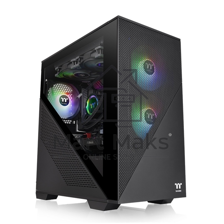Компьютерный корпус Thermaltake Divider 170 TG ARGB/Black CA-1S4-00S1WN-00 /Win/SPCC/Tempered Glass*1/120mm ARGB PWM Fan*2
