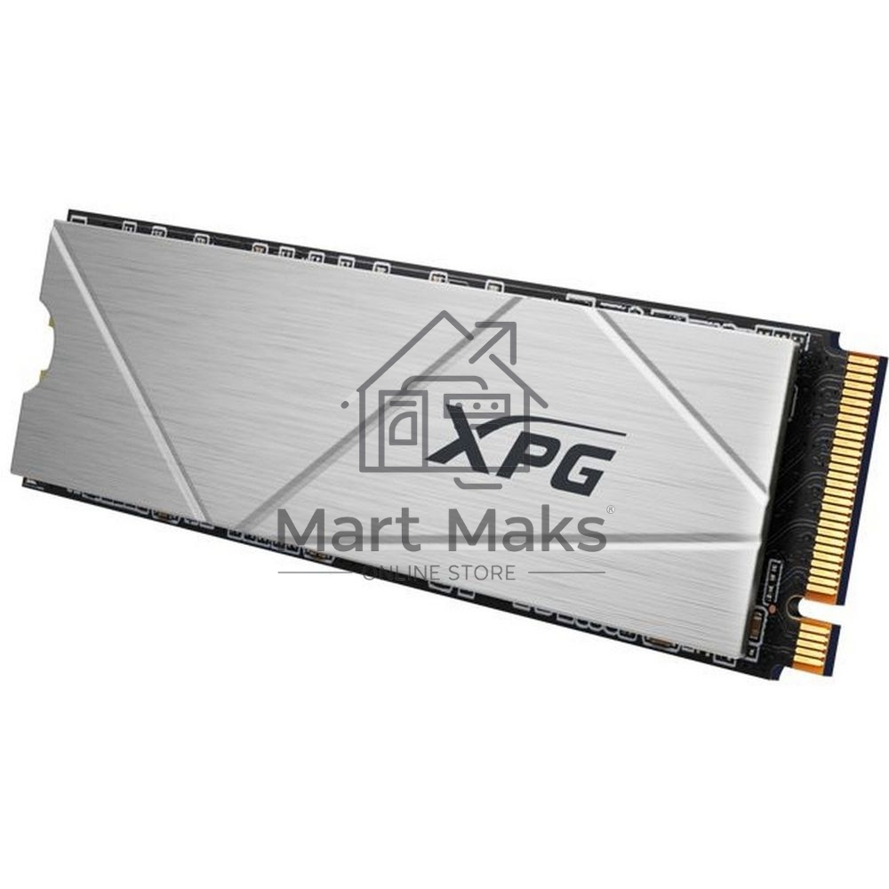 Накопитель SSD ADATA XPG GAMMIX S60, 512Gb, PCIe 4.0 x4, M.2 2280, NVMe, R/W 4700/1700, с радиатором