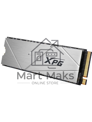 Накопитель SSD ADATA XPG GAMMIX S60, 512Gb, PCIe 4.0 x4, M.2 2280, NVMe, R/W 4700/1700, с радиатором