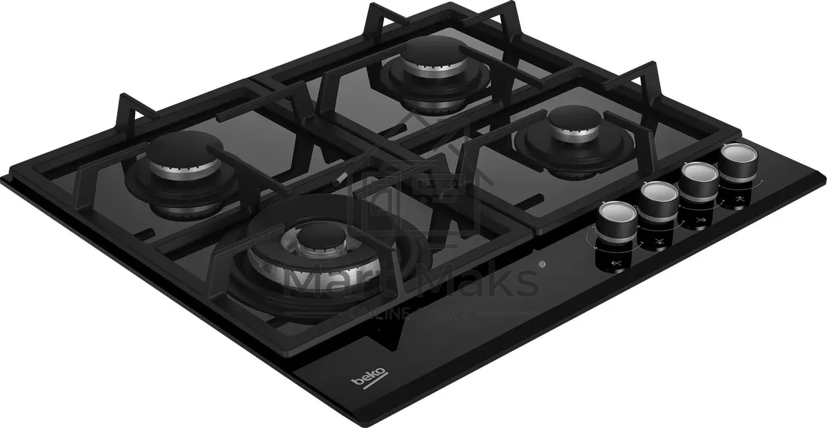 Встраиваемая газовая варочная поверхность Beko HILW 64235 S, черный