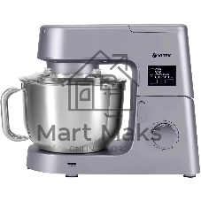 Миксер Vitek VT-PM0550 серебристый, стационарный, 2000 Вт, 6.2 л, 6 скоростей