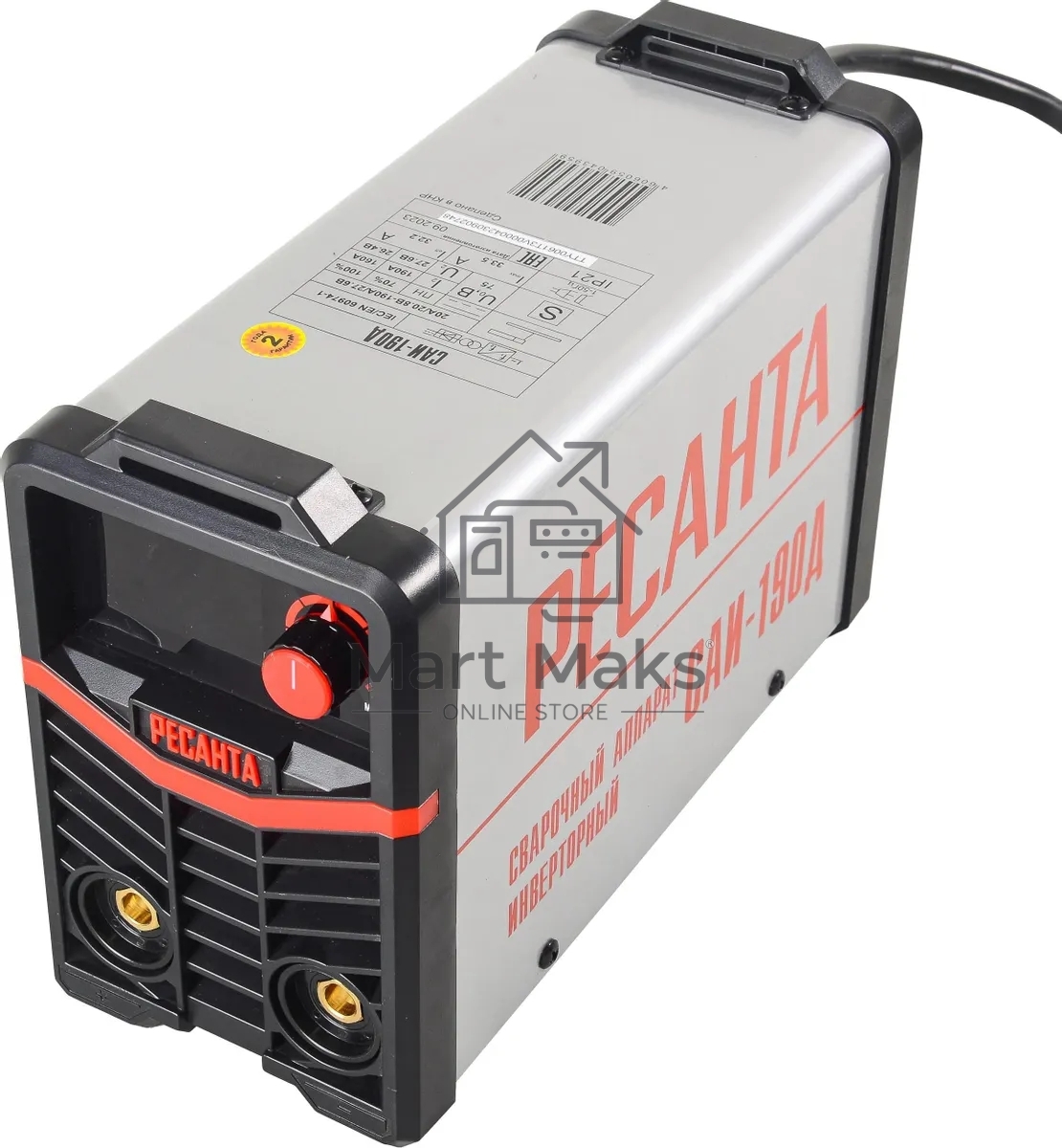 Сварочный аппарат Ресанта САИ-190Д инвертор ММА/TIG 7.2кВт