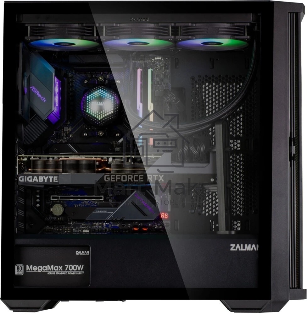 Компьютерный корпус ZALMAN Z10, ATX, черный, WINDOW, 2x3.5