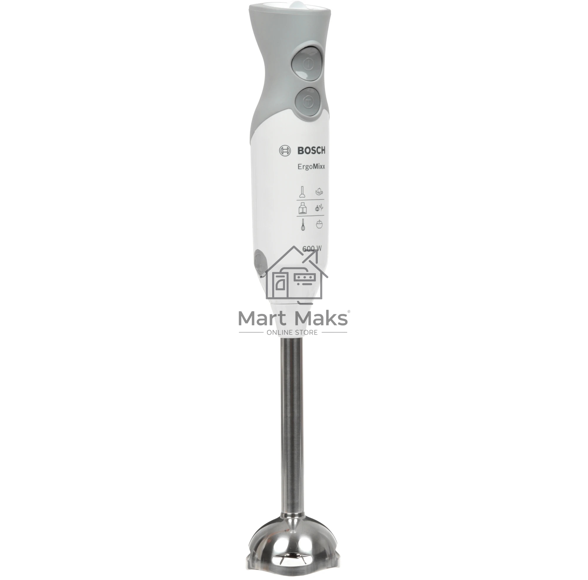 Блендер погружной Bosch MSM66120 600 Вт, белый/серебристый