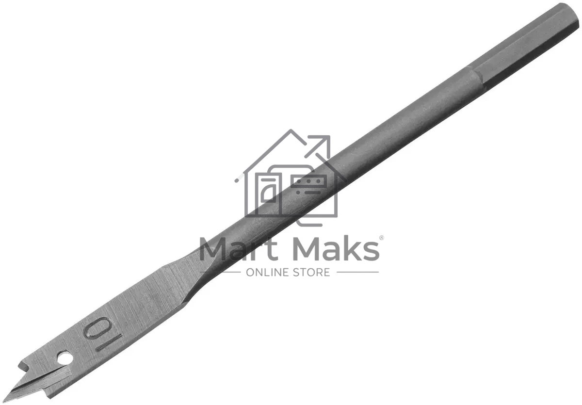 Сверло по дереву Сибртех 70360 перовое, 10 мм