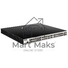 Коммутатор D-Link DGS-1210-52MP/ME/B1A, 48×1 Гбит/с + 4×1 Гбит/с SFP, управляемый
