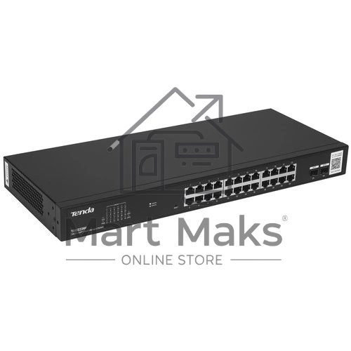 Коммутатор Tenda TEG2226F, 24×1 Гбит/с + 2×1 Гбит/с SFP, управляемый