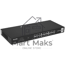 Коммутатор Tenda TEG2226F, 24×1 Гбит/с + 2×1 Гбит/с SFP, управляемый