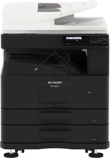 МФУ лазерный Sharp BP-20M31T, А3, ч/б, печ. до 31 стр./мин., 600 x 600 dpi, Ethernet, USB
