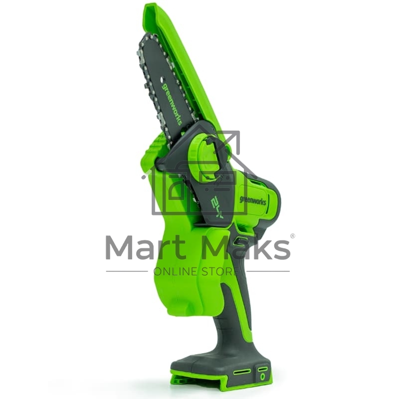 Цепная мини пила GreenWorks G24MCS10K2 аккумуляторная, 24v, 10 см, c АКБ 2АЧ и ЗУ (2008207UA)