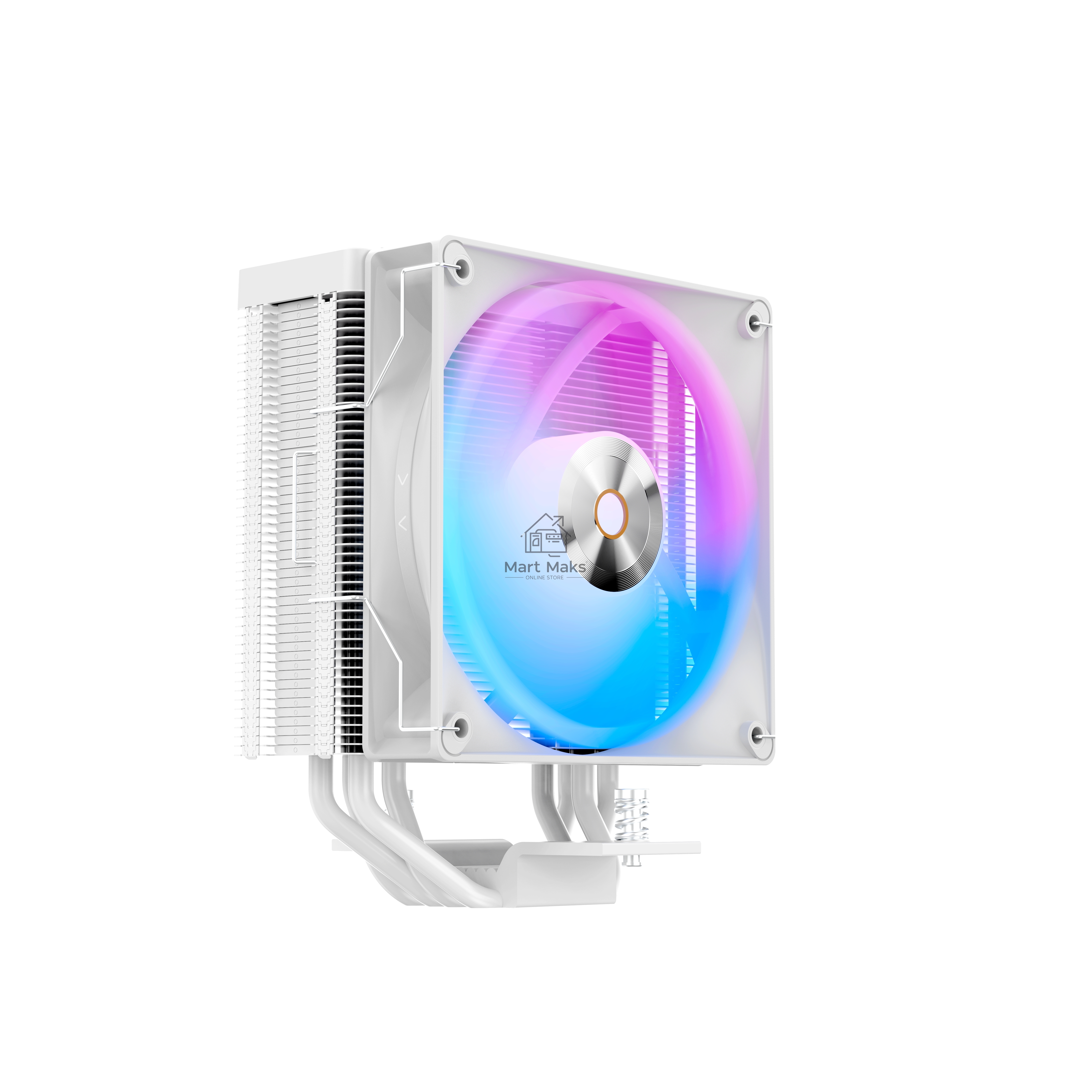 Кулер для процессора Cooler Ocypus Delta A40 WH ARGB белый 120мм алюминий+медь 2000rpm 29db 4-pin 220W 156мм