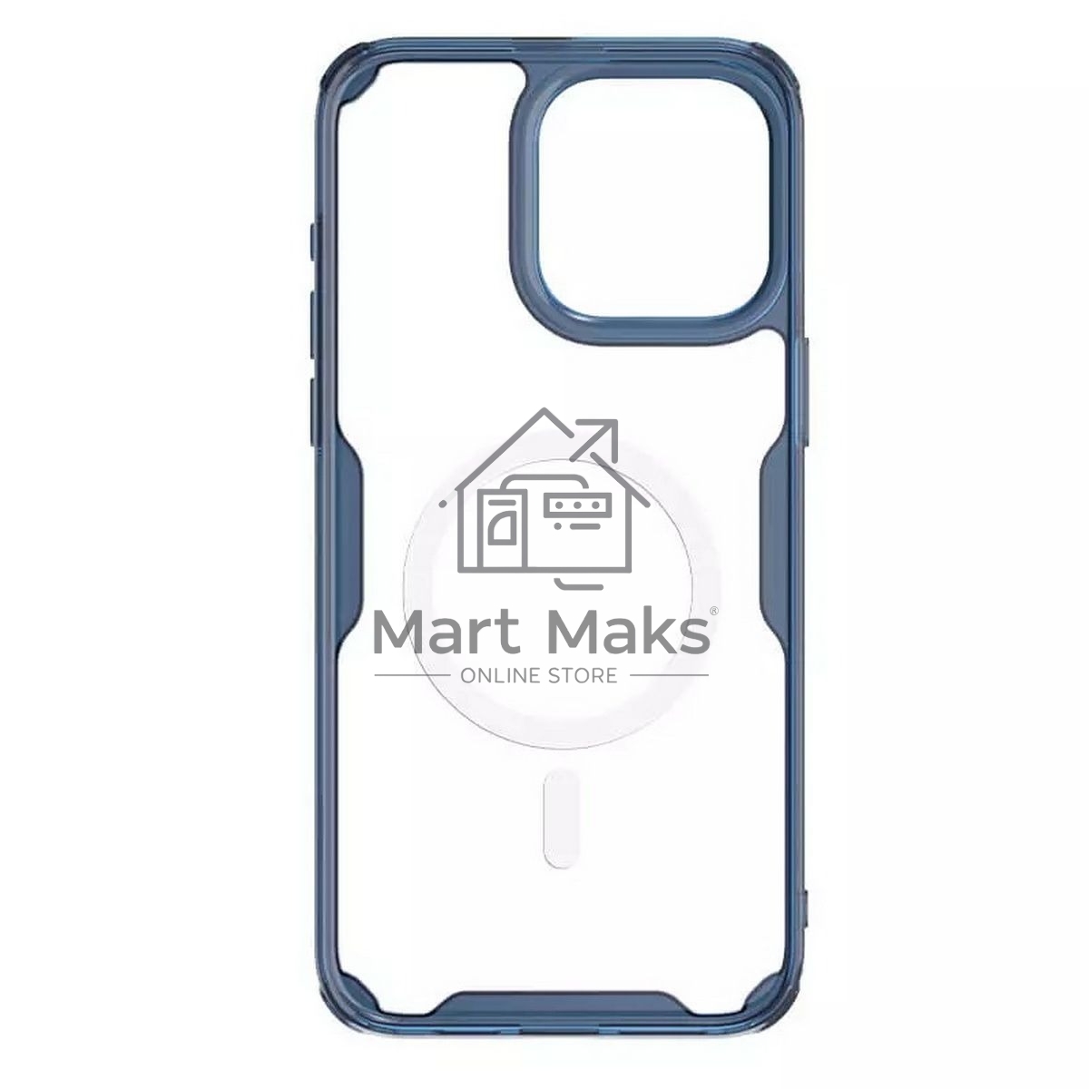 Чехол Nature TPU Pro Magnetic Case, синий, (AP IP15 Pro Max)