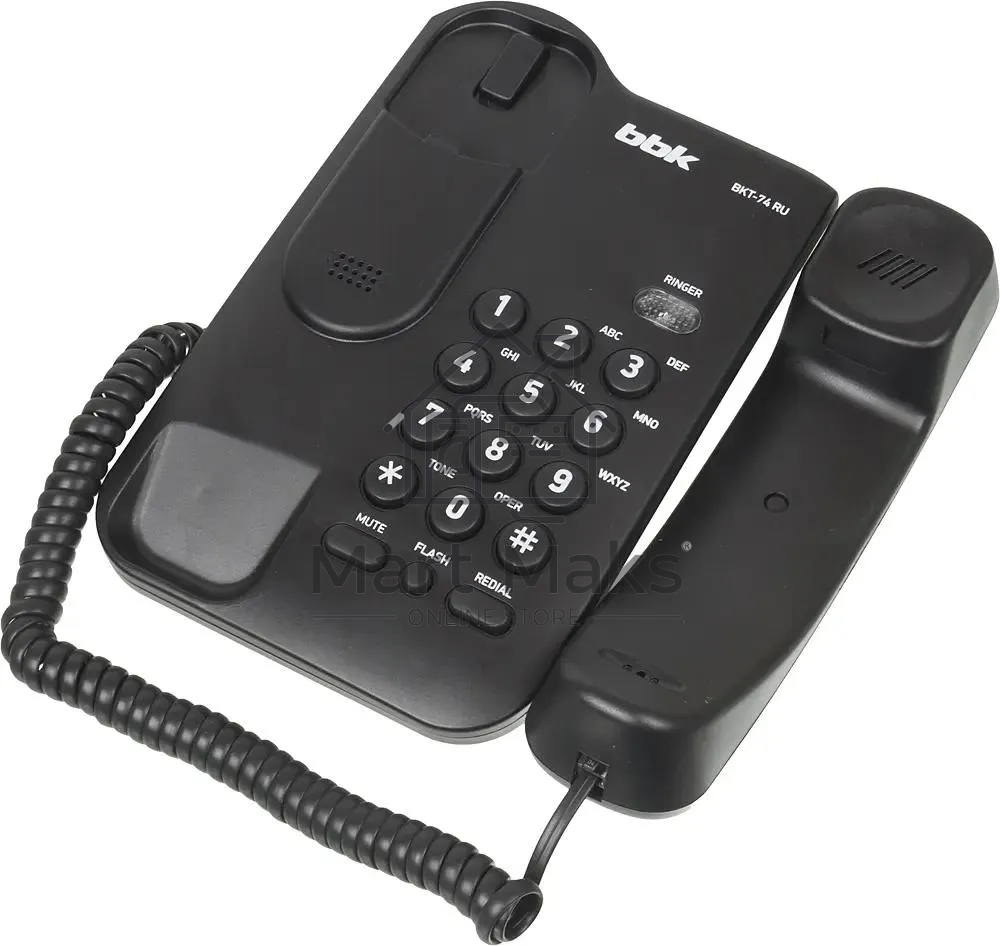 Телефон проводной BBK BKT-74 RU черный