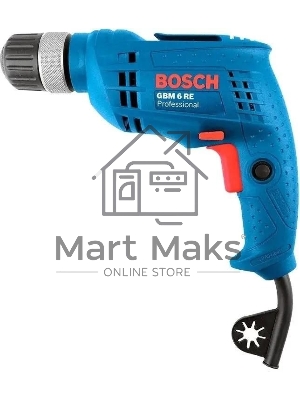 Дрель Bosch GBM 6 RE 0601472600, 350 Вт, сетевая, безударная