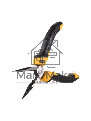 Удлиненные плоскогубцы Deli DL2106Z 160мм, сталь CrV, прорезиненная двухкомпонентная ручка