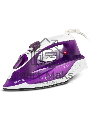 Утюг Vitek VT-8308 VT 2200 Вт, белый/сиреневый