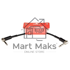 Инструментальный кабель FORCE FGC-19/025L Jack - Jack, угловые штекеры, 0,25 м