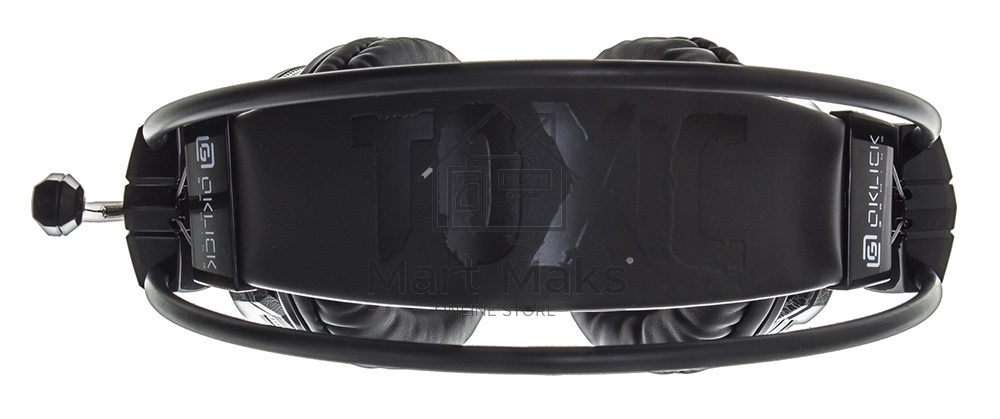 Наушники с микрофоном Oklick HS-L500G черный 2.2м мониторы оголовье