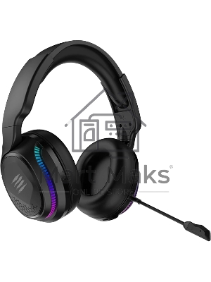 Игровые беспроводные наушники Mad Catz P.I.L.O.T. PRO черные (Bluetooth, 2.4 гГц, 3.5 мм jack, RGB подсветка, 50 мм, 930 мА·ч)