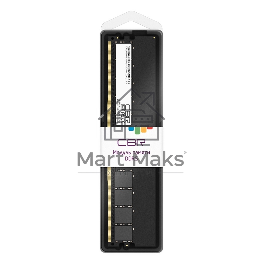 Оперативная память CBR, DDR5, 32Gb (1x32 Gb), 5200 MHz, CL42, DIMM
