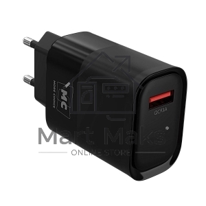 Зарядное устройство MORE CHOICE (4620202553416) NC09m 1USB 3.0A QC3.0 15W, черный
