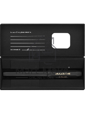 Ручка перьевая Moleskine Kaweco (KAWFOUNTPENMBK) черн M сталь нержавеющая/позолота, синие чернила, подарочная коробка