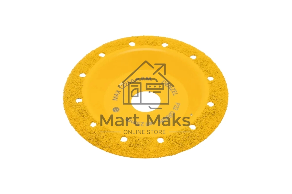 Чашка твердосплавная зачистная Denzel 125 мм, yаклонная, мелкое зерно #32