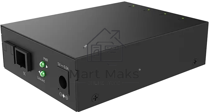 Медиаконвертер Tenda TFC304B, RJ-45 4x1000 Мбит/с, SC, до 3 км
