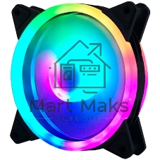 Вентилятор для корпуса Eurocase EU-FN120ARGB_8+12 BL YF120-5 Black,120 ARGB fan 3pin+AURA 5V3pin female and male connector with brown box,3pcs in big