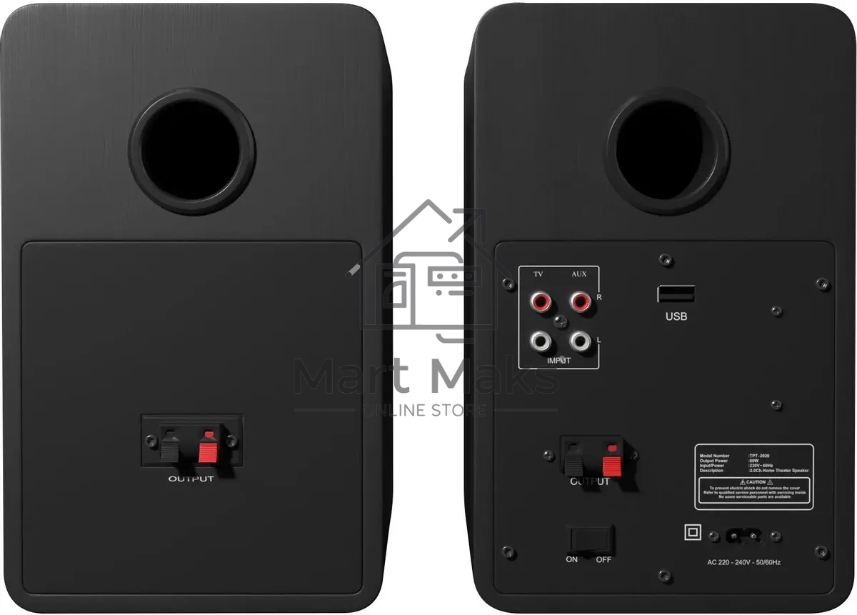 Колонки GMNG GG-SP610ACW 2.0 черный 60Вт BT