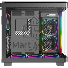 Компьютерный корпус Montech King 95 PRO черный без БП ATX 4x120мм 2x140мм 2xUSB3.0 1xUSB3.1 audio bott PSU