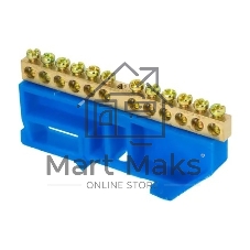 Шина нулевая N 8х12 12 отверстий синий изолятор на DIN-рейку латунь розн. стикер PROxima EKF sn0-125-12-d-r Шина нулевая N 8х12 12 отверстий синий изолятор на DIN-рейку латунь розн. стикер PROxima EKF sn0-125-12-d-r