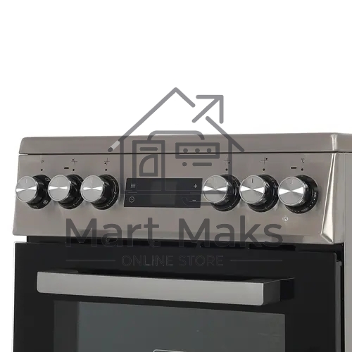 Плита электрическая Beko FSM57300GX черный, конфорок 4 шт, духовка 55 л, 50 см x 85 см x 60 см