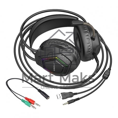 Наушники проводные BOROFONE (6974443389227) BO105 Thunder черный