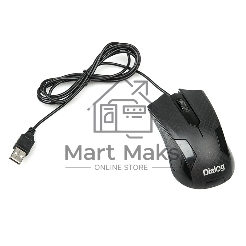 Мышь проводная Dialog Pointer MOP-08U черный, 800 dpi, USB, кнопки - 3